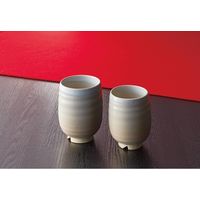 萩陶苑 萩焼 萩姫土 丸組湯呑 01901 1箱（直送品）