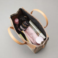 中川満 クリスティーナノワレ バーキンタイプハンディバッグ ベージュ CN-1810 1袋（直送品）