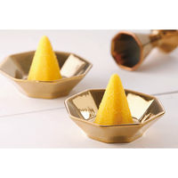 クレール 福招き金色の八角盛り塩皿セット(色塩付) 5295 1箱（直送品）