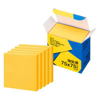 【強粘着】アスクル はたらく 強粘着ふせん 75×75mm ビビッドオレンジ （正方形） 10冊（5冊×2箱）  オリジナル