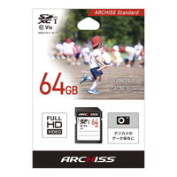ARCHISS SDXC Card 64GB UHS-I Class10 AS-064GSD-SU1 1個