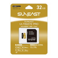 SUNEAST microSDHC UHS-I Card GOLD 32GB SE-MSDU1032C180 1個