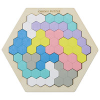 デビカ イクモク木製知育パズル 六角形 113018 1個