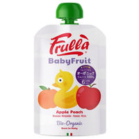 （6カ月頃から）オーガニック ベビースムージー フルッラ ベビーフルーツ アップル・ピーチ 1セット（1個（100g）×5）
