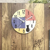 フォロー HK-04-23S キャットミント アクリルクロック 20cm 置掛け兼用　1台（直送品）