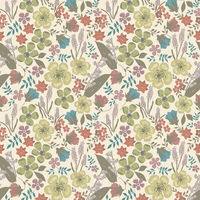 菊池襖紙工場 貼ってはがせてのり残りしない壁紙 ガーデン JK9066-6 1梱包(6本入)（直送品）