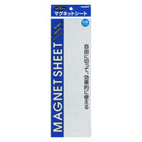 日本クリノス マグネットシート片面マグネット片面粘着テープ付き 300×100 MS-2 1セット(1枚×10)