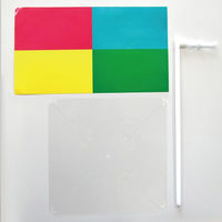 サンワ デザインかざぐるまPET 工作 22603 1セット（3個）