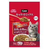キャラットミックス 猫 お肉とお魚味ブレンド 国産 2.7kg（450g×6袋入）4袋 キャットフード