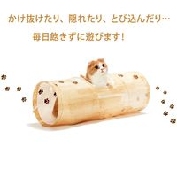 キャット トンネルスパイラル 木目調 1個 猫壱