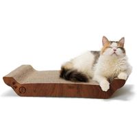 猫壱 バリバリベッドL ダークブラウン 爪とぎ 猫壱