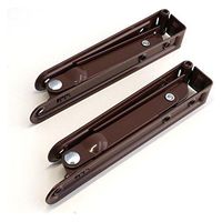 清水株式会社 折りたたみ式棚受け金具150mm 茶　1組(2本)（直送品）