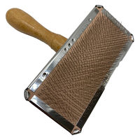 【ワゴンセール】スリッカーブラシ武蔵 ハードタイプM 犬猫用 プロ用 ステンレス製 日本製 岡野製作所