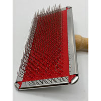 スリッカーブラシ 中 高級ハードタイプ 犬猫用 ステンレス製 日本製 岡野製作所