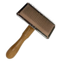 【ワゴンセール】スリッカーブラシ武蔵 ソフトタイプS 犬猫用 プロ用 ステンレス製 日本製 岡野製作所