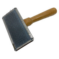 スリッカーブラシ 小 高級ソフトタイプ 犬猫用 ステンレス製 日本製 岡野製作所