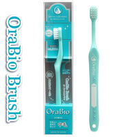 歯ブラシ 犬猫用 オーラバイオブラシ 中毛タイプ OraBio 国産品 歯科衛生士推奨 バイロン