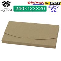 ポストインダンボール箱 S2 1セット（100枚：10枚入×10梱包） 240×122×20mm NO600 logimart