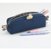 リヒトラブ にゃんシーン ボックスペンポーチ インディゴブルー A2223-11 1個