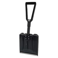 セーフラン安全用品 折りたたみスノースコップ 皿部サイズ280x240mm 黒 C0067 1個