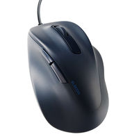 マウス 有線 静音マウス 握りの極み 5ボタン Mサイズ ブラック M-XGM30UBSKBK エレコム 1個（直送品）