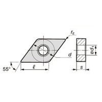 住友電工ハードメタル スミボロン チップ 4NC-DNGG150408N-LV BNC2020 1PC（直送品）
