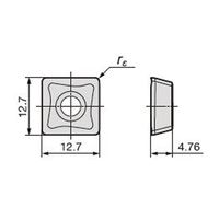 住友電工ハードメタル スミボロン チップ 6NC-TNGG160408N-SV BNC2020 1PC（直送品）