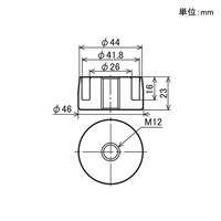 矢崎化工 ヤザキ イレクターΦ42用 インサートナット ニッケル EL-2265C NI 1セット(4個)（直送品）