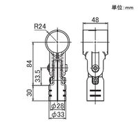矢崎化工 ヤザキ イレクターΦ42・28用 異径メタルジョイント ニッケル LEJ-7B NI 1個（直送品）
