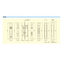 ミネベアショウワ ショウワ KHW 取替引違錠 アンバー 1017046 1セット（直送品）