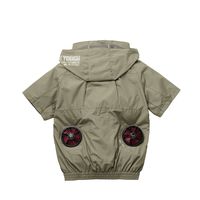 アタックベース 5545 The tough 空調風神服 半袖JK ペイントホワイト L 5545-09-L 1着（直送品）