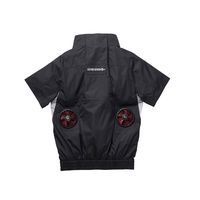 アタックベース 6645 The tough 空調風神服 半袖JK サージネイビー 5L 6645-02-5L 1着（直送品）