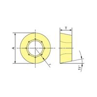 MOLDINO カッタ用インサート RPMT1204M0EN-C8 JM4160 1セット(10PC)（直送品）
