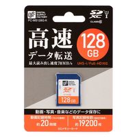 オーム電機 SDカード MS128GーK 01-3055 1個