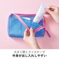 キングジム メッシュポーチ フラッティ シアー Mサイズ 緑 5164ミト 1個