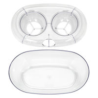 大和プラスチック ベース　ダブル　クリア　水耕栽培　球根　サボテン 267117 1個（直送品）