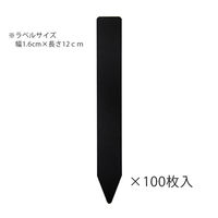 大阪浪花園芸 ゴールドラベル 黒ラベル 12cm 100枚入り 園芸ラベル 271773 1個（直送品）