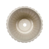 リッチェル リッチェル　ボタニー　ストライプポット　１２型　ホワイト　プレート付き 281518 1セット（直送品）