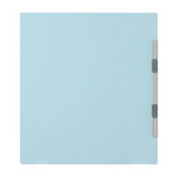 プラス　フラットファイル厚とじ　A4タテ　樹脂製とじ具　ロイヤルブルー　青　3冊　No.021NW（わけあり品）