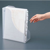 アスクル　クリアーホルダー　A4　16枚（8枚×2組）　山ずれ8山サイドインデックス付　ファイル  オリジナル（わけあり品）