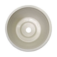 リッチェル リッチェル　ボタニー　ラウンドポット　１４型　ホワイト　プレート付き　植木鉢　おしゃれ 281517 1セット（直送品）