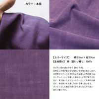 一宮　工夫庵　おぼろ染め　座布団 中綿セット　うす茶　1枚（直送品）