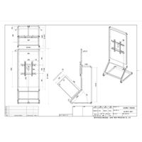 朝日木材加工 木製デジタルサイネージスタンド SS-WTP11OW11 1台（直送品）