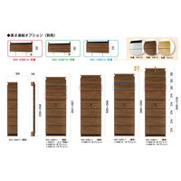 朝日木材加工 KBE ウォールデコ 高さ連結オプション/ナチュラルブラウン WD-KBE13NA12 1個（直送品）