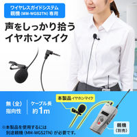 サンワサプライ ワイヤレスガイド用マイク(親機用) MM-WGS2T-MC1 1個