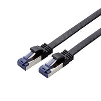 LANケーブル Cat8 準拠 5m フラット 高速 ストレート ブラック ECLD-OCTFT/BK50 エレコム 1個