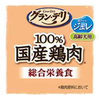 グランデリ 総合栄養食 ジュレ 高齢犬用 4袋パック（野菜・ビーフ 65g×各2袋）国産 1袋 ドッグフード 犬 パウチ