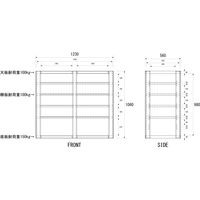 【並行輸入品】朝日木材加工 Solid-DXシリーズ オーディオラック 幅123cm 棚板4枚/天然木無垢仕様 SD-DX5123 1台（直送品）