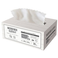 フローリングワイパーにも使える 抗菌・防臭 マイクロファイバークロス 1箱（20枚入） ストリックスデザイン