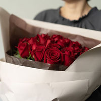 【生花】アデリー ホシファーム　フリルブーケ　ルージュ　４０本 DB-R40 1個（直送品）